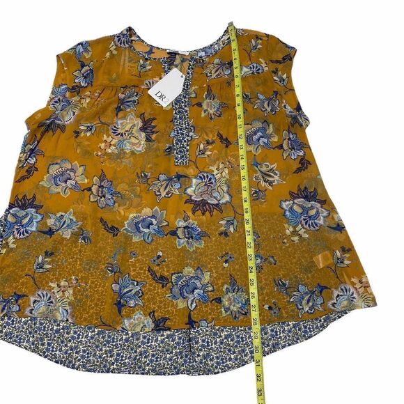 Dr2 by Daniel Rainn Twin Print Peplum Tunic 3x Nwt - Picture 8 of 10